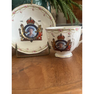 Vintage Royal Stafford Queen Elizabeth ll 1953 Coronation Tea Cup & Saucer